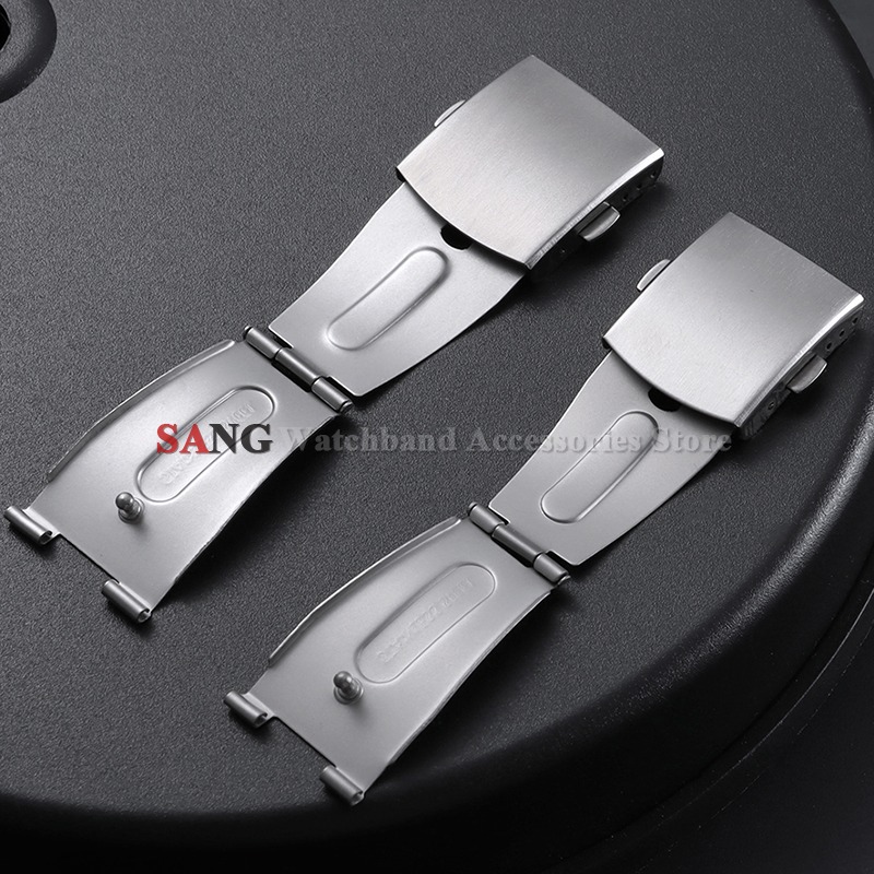 Jewellery Watch - 12/14/16/18/20/22mm Stainless Steel Folding Buckle Silver