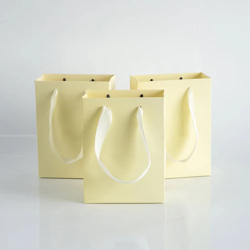 Shop Jewelry & Watches Near Me - 10Pcs Portable Paper Handle Bags 12x6x16cm
