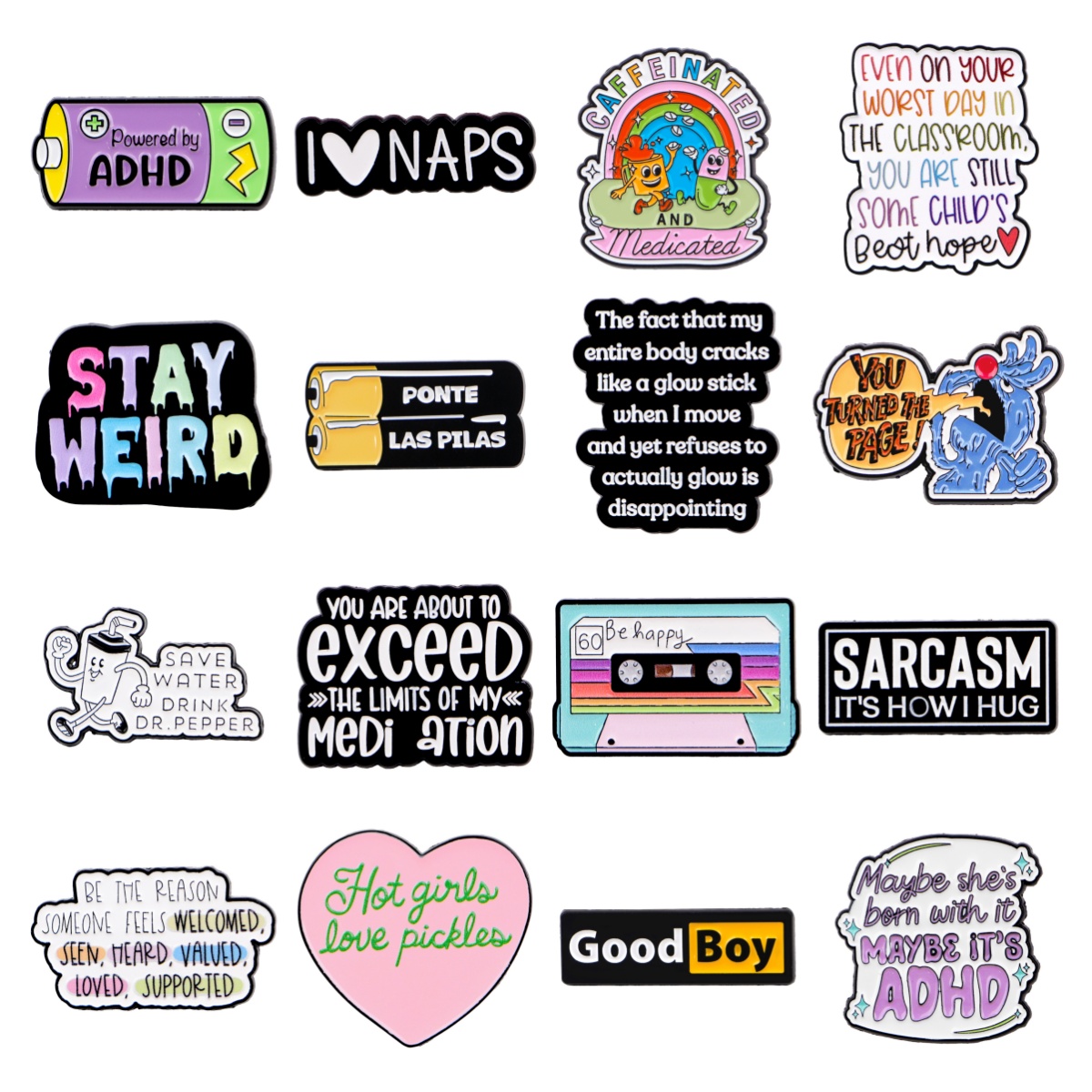 Good Boy Quotes Enamel Brooche - Jewelry Quotes review and price