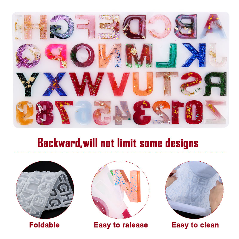 Alphabet Epoxy Resin Mold Kit  - Jewelry Quotes review and price