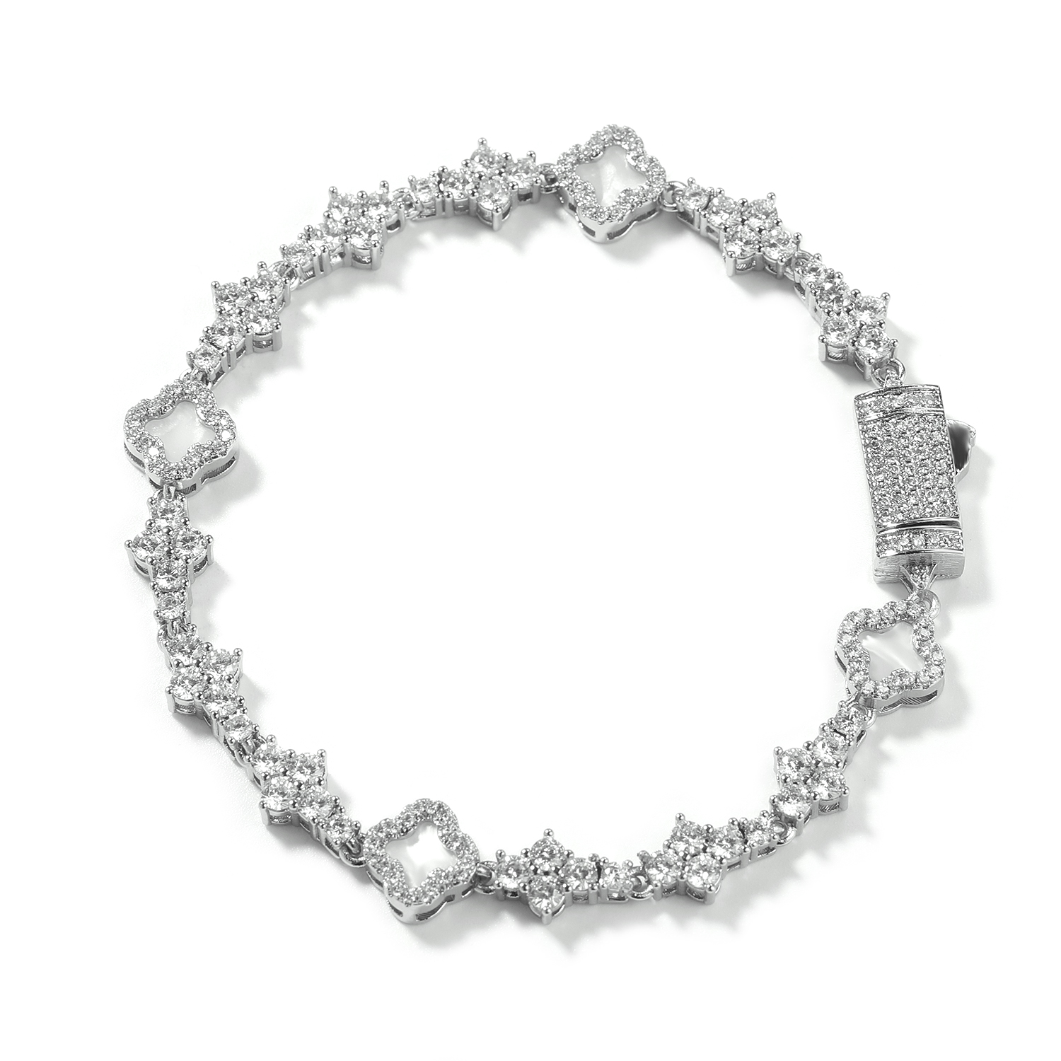 TBTK Clover Charm Bracelet Hon - Tennis Bracelet Cubic review and price