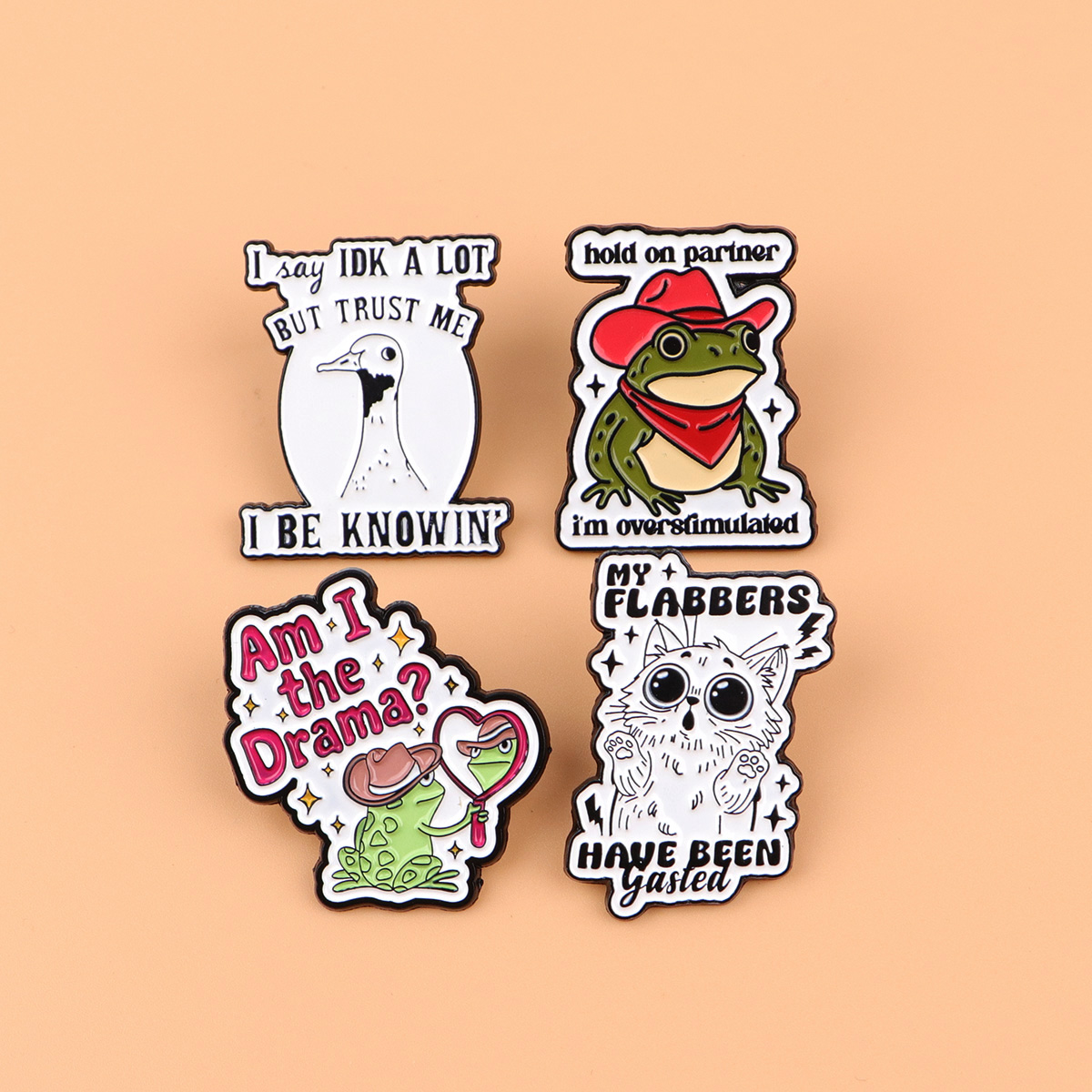 Cute Cartoon Quote Cat Lapel P - Jewelry Quotes review and price