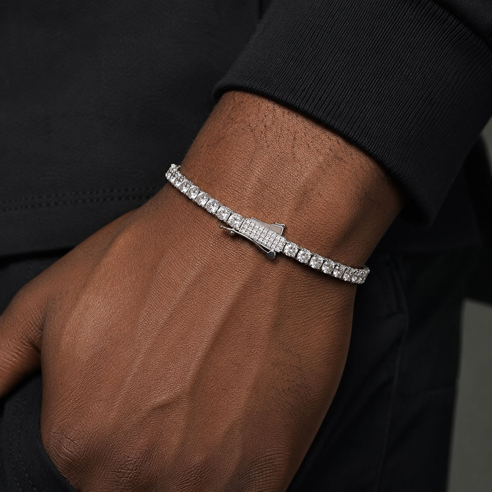 3mm 4mm Iced Out Tennis Bracel - Tennis Bracelet Cubic review and price