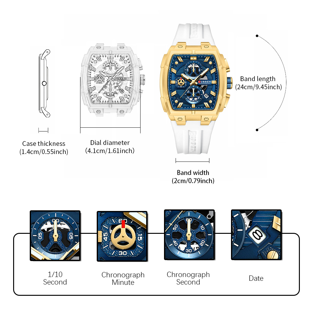 CURREN Luxury Vintage Watch fo - Jewellery Watch review and price