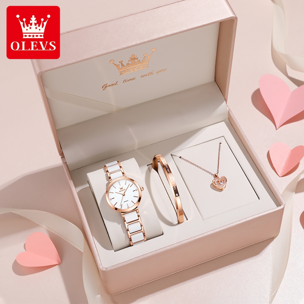 OLEVS Women Watch 5877 Luxury  - Jewellery Watch review and price