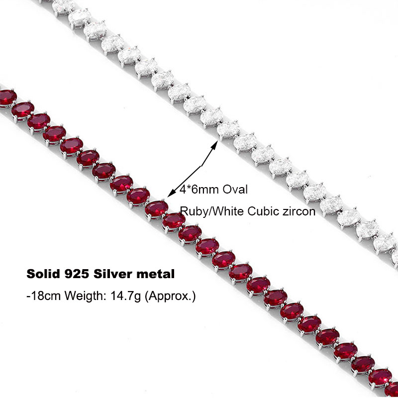Real 925 Fine Jewelry Pave 4*6 - Tennis Bracelet Cubic review and price