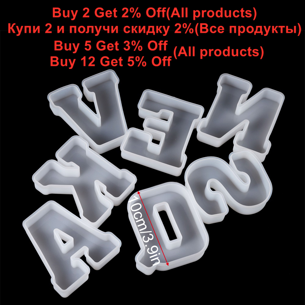 3Sizes A to Z Letter Silicone  - Jewelry Quotes review and price