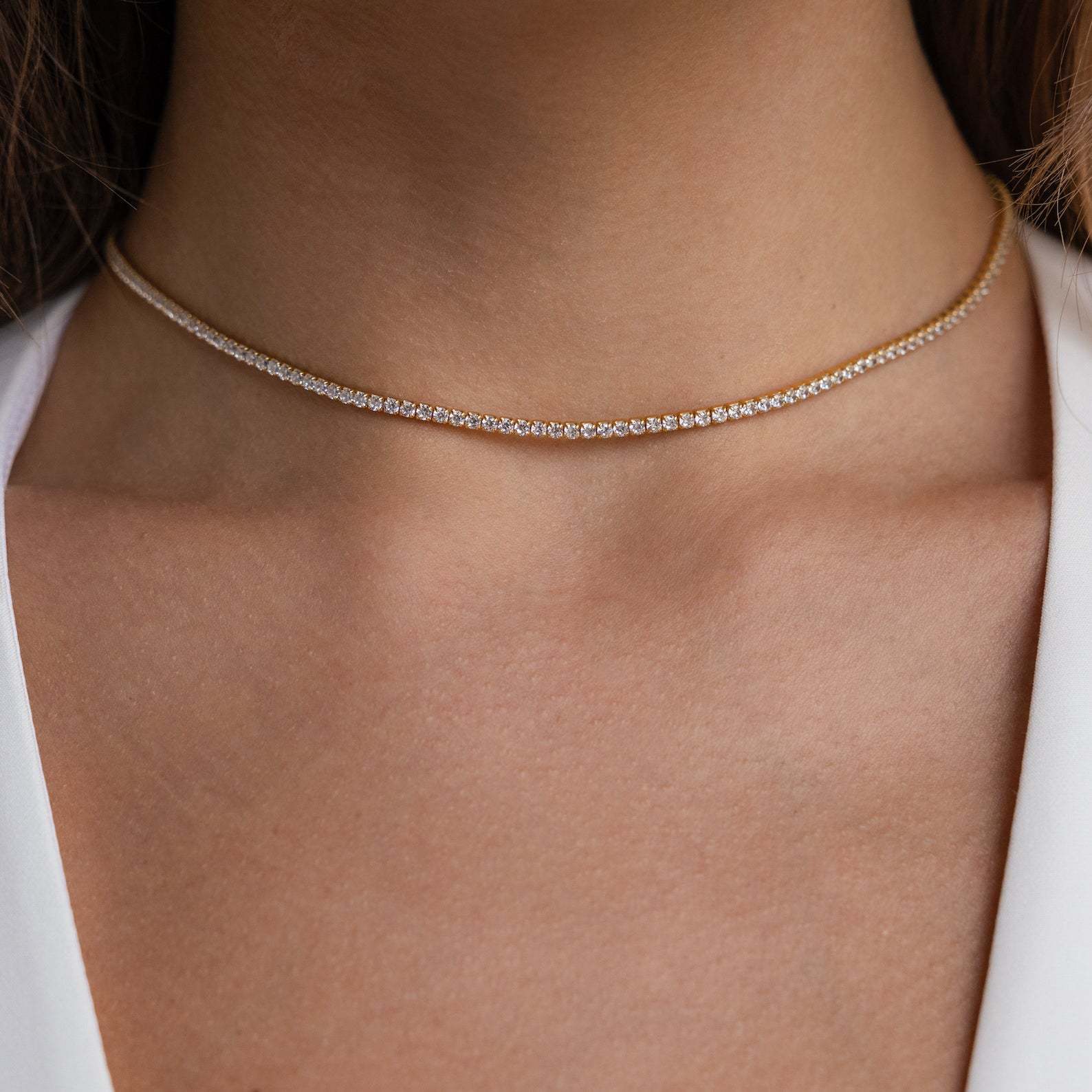 2mm Tennis Chain Necklaces Fem - Tennis Bracelet Cubic review and price
