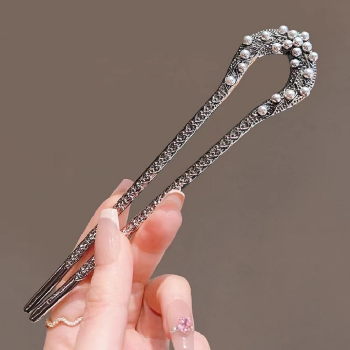 New Pearl U Shaped Hairpin For - Shop Jewelry & Watches Near Me review and price