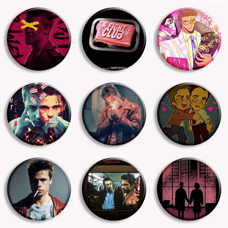 Retro Classic Movie Fight Club - Vintage Brooch Pin review and price
