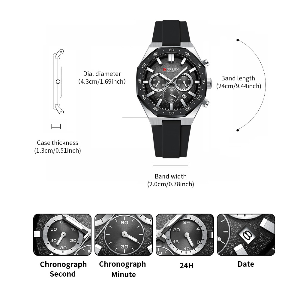 CURREN Fashion Casual Men Spor - Jewellery Watch review and price