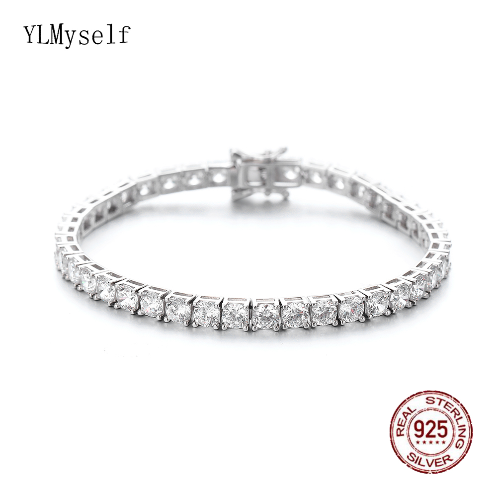 YLMyself 925 Silver Tennis Bra - Tennis Bracelet Cubic review and price