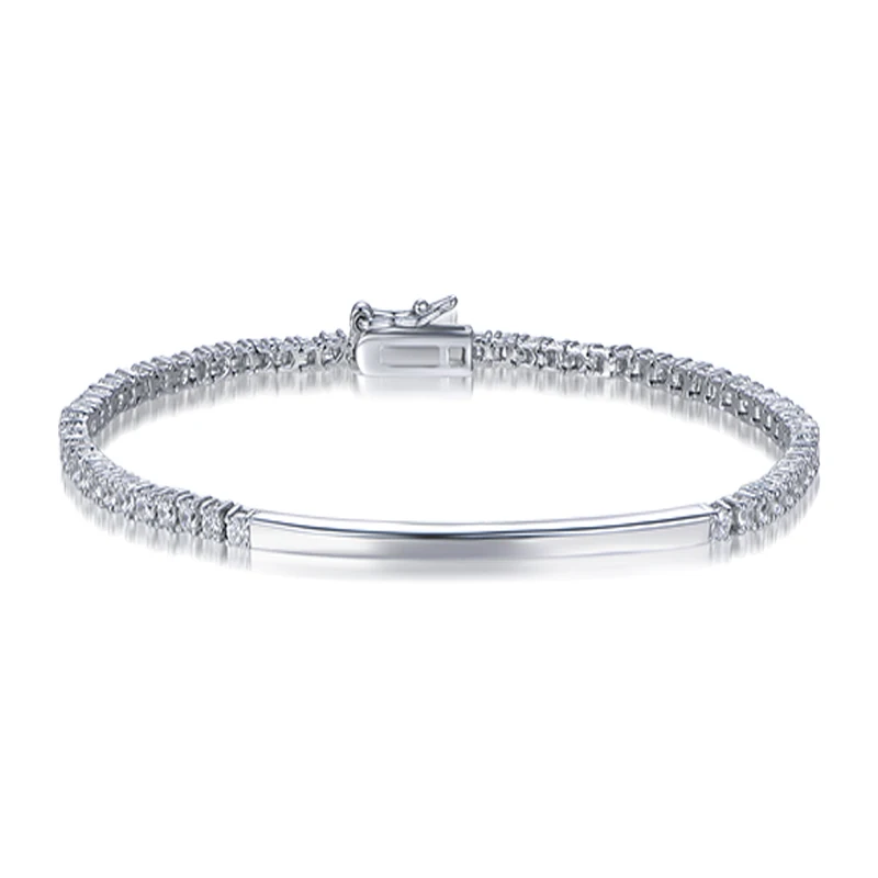 TKJ 925 Silver Stacked Tennis  - Tennis Bracelet Cubic review and price