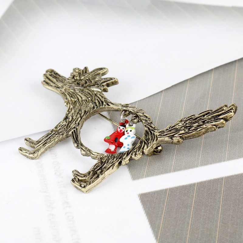 Vintage Wolf And Babies Little - Vintage Brooch Pin review and price